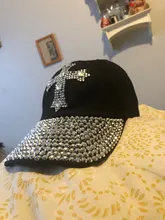 YARBUU Hat Baseball-Cap Rhinestone Cap Sun-Hat Adjustable Women Cotton for The