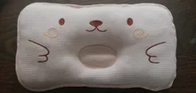 Almohada adaptable a la forma de bebés, almohada decorativa de cabeza plana para bebés de 0 a 24 meses