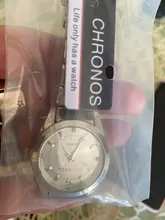 CHRONOS-Relojes de lujo para mujer, pulsera de mano femenina de acero inoxidable con diamantes de imitación, reloj de negocios con movimiento de cuarzo japonés, correa de 200mm, resistente al agua