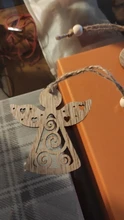 Adornos colgantes de madera de copos de nieve para Navidad, huecos europeos, para ornamento de árbol de Navidad, decoraciones para fiesta de Navidad, regalo para niños, 6 uds.
