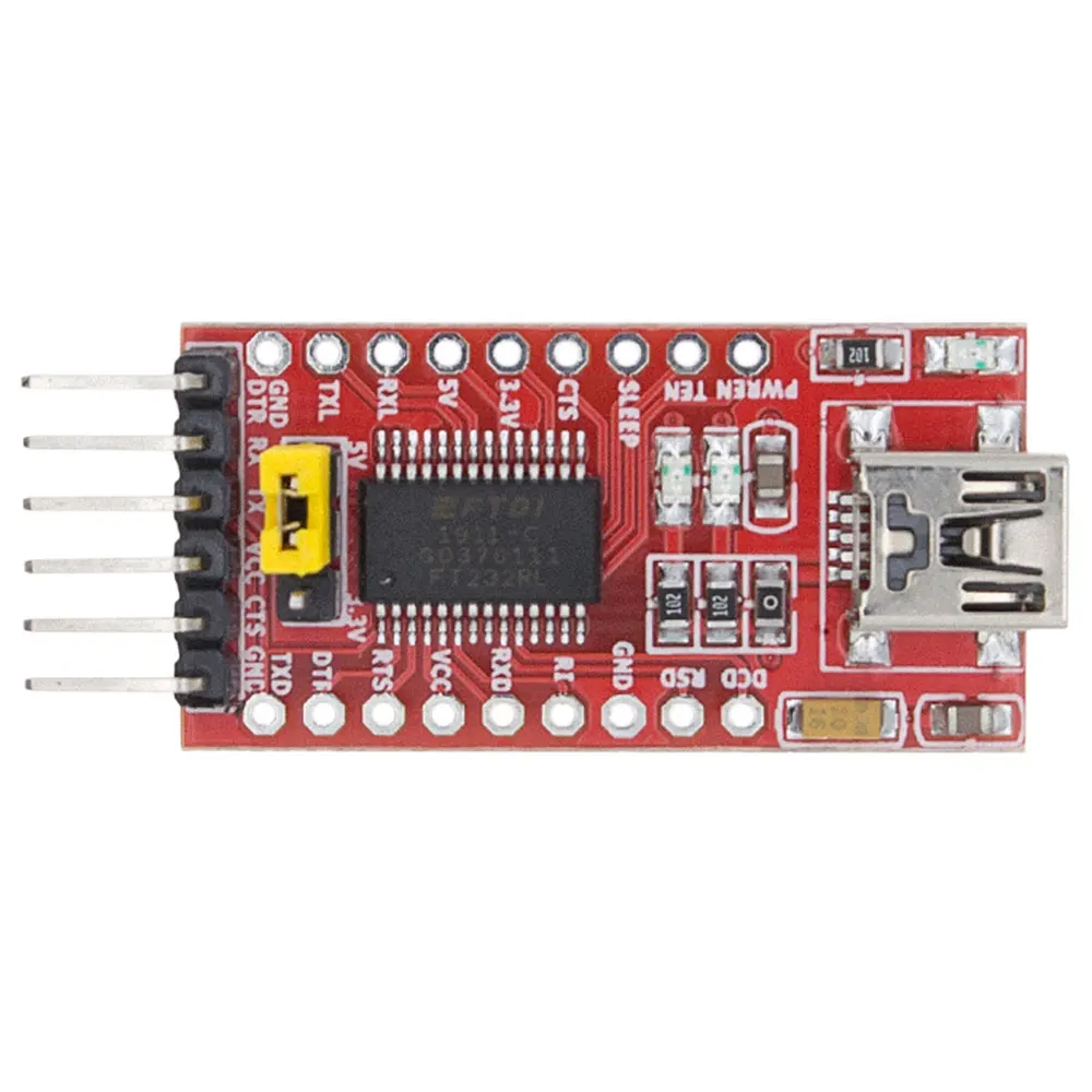 OcioDual FT232RL 3,3 В 5 в FTDI Mini USB для ttl последовательный UART адаптер модуль MiniUSB порт конвертер+ кабель для Ardu ino Pro PIC DIY