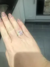 CC Anillos para las mujeres de la Boda nupcial Anelli joyería de moda anillo de compromiso de oro blanco Anillos de Color CC595