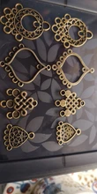 10 piezas de conector de pendientes atrapasueños de Color bronce antiguo conector Conector encantos accesorios de joyería para la fabricación de pendientes
