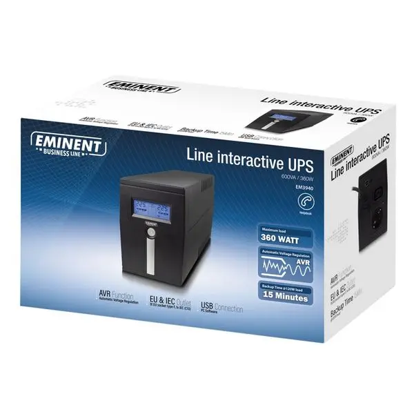 Интерактивный UPS Ewent EM3940 360W черный