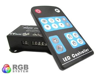 

RGBW 4 channel Controller RGB + W RGB Wireless Controller for Led lights strip coil 12V 24V 16A RF104