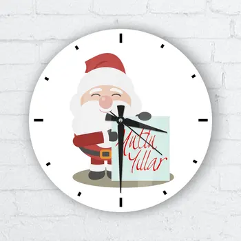 

Personalized Glass Wall Clock (Christmas Temalı-11)