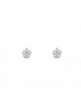 

Earrings Bebe White Gold Daisy with zircons