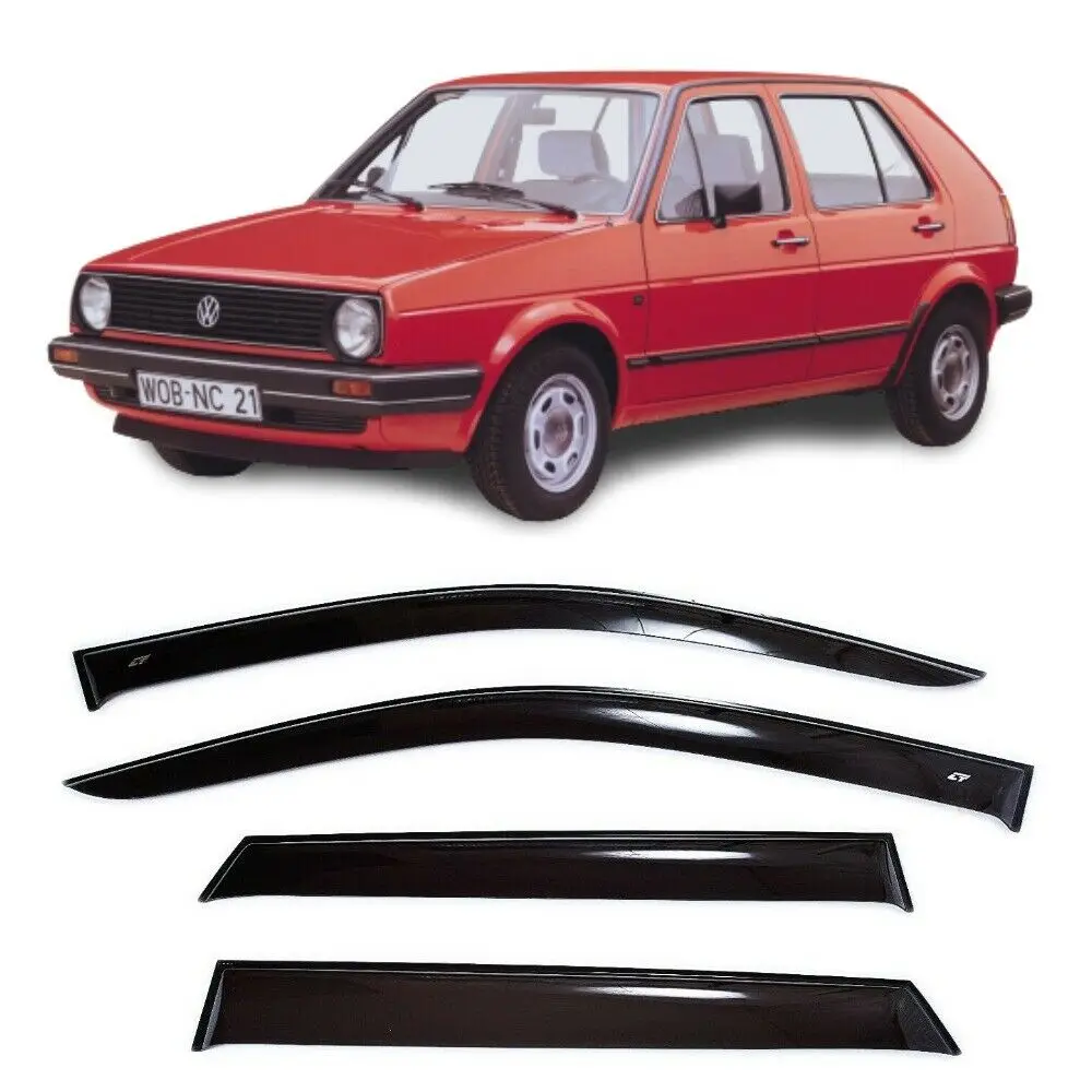 Дефлекторы окон Cobra Tuning V22783 на авто VW Golf 2 II Hb Hatchback 5d 1983-1992 4 шт./комп. ветровики от