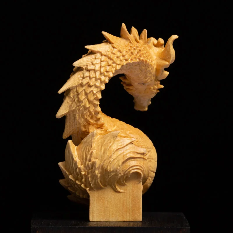 Chinese Dragon Seal Statue Boxwood Animal Sculpture Office Name Seal Private Chapter LOGO Home Decoration Chinese Dragon Seal Statue Boxwood Animal Sculpture Office Name Seal Private Chapter LOGO Home Decoration
