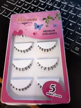 Pestañas inferiores suaves hechas a mano, 5 pares, 8 estilos diferentes debajo de los ojos, 100%