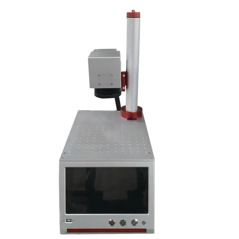  20W 30W 50W fiber laser marking machine with PC computer deformable laser path metal engraving mach