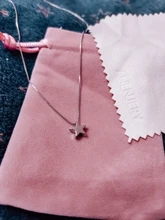 Collares de cuentas anenjary simples de Plata de Ley 925 con suerte para mujer, gargantilla de cadena corta, collares S-N554