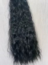 Vigorous-extensiones de cabello sintético con pinza, cabello sintético con cola de caballo ondulada, color marrón degradado