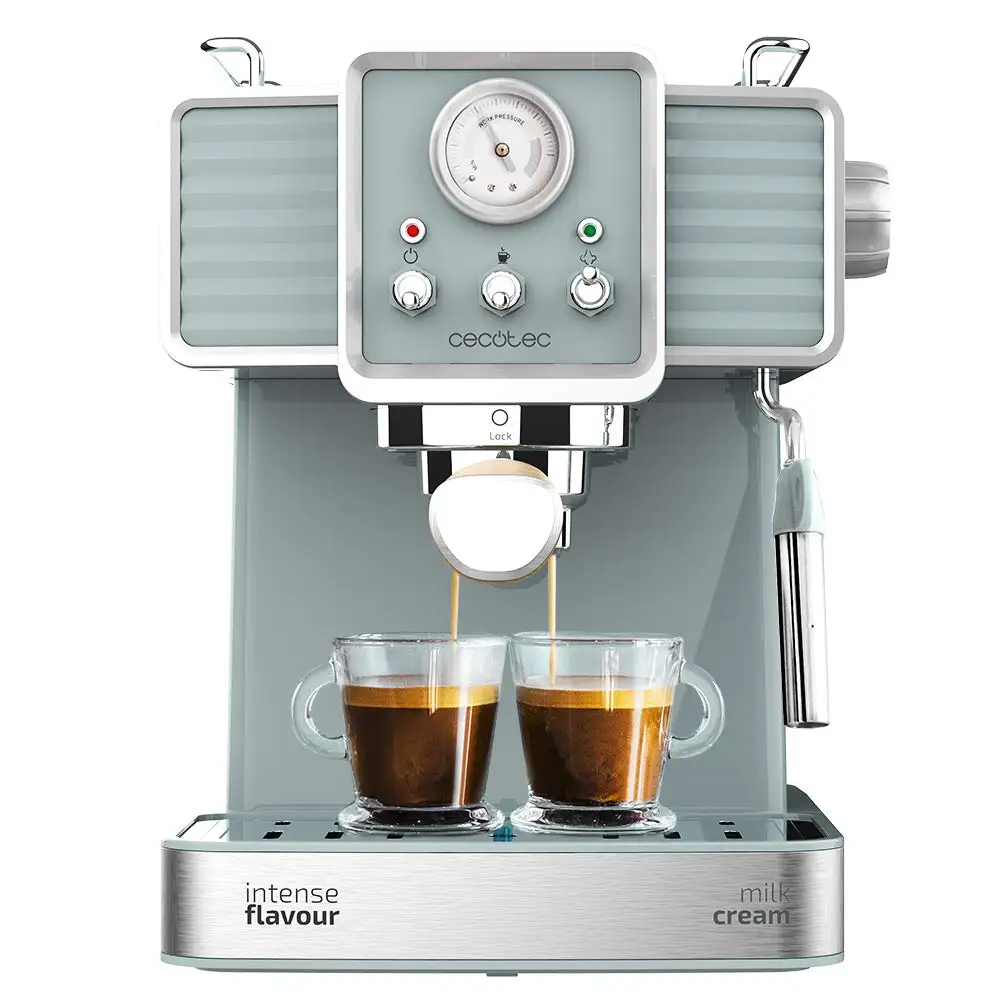  Cecotec Espresso Coffee Machine Pressure 20 Bars Coffee with Double Exit Adjustable Vaporizer for F