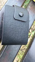 Tarjetero de cuero para hombre y mujer, cartera con carcasa para tarjetas, tarjetero para tarjetas bancarias