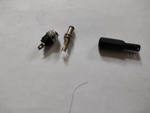 Fuente de alimentación de 5,5mm x 2,1mm, 5,5x2,1 CC, Conector de clavija + adaptador de Terminal de montaje de Panel de Metal hembra, enchufe, conectores DC