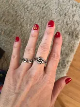 XIYANIKE-Anillo de plata de primera ley con cadena fina para mujer, sortija, plata esterlina 925, estilo coreano, ancho, hecho a mano