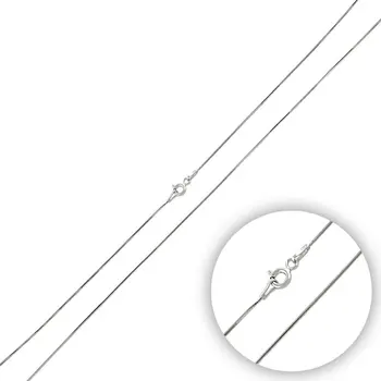 

Angemiel 925 Silver 15 Micron Tıraşlı Ancl Round Snake Chain Necklace-50cm