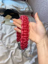 Large Dog Collar-Set Traction-Rope Leashes P-Chain Metal for Big Buckle