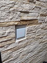 Interruptor táctil de pared para pared, Panel Led de cristal templado blanco y negro, 1 entrada y 1 vía, Interruttore AC100-240