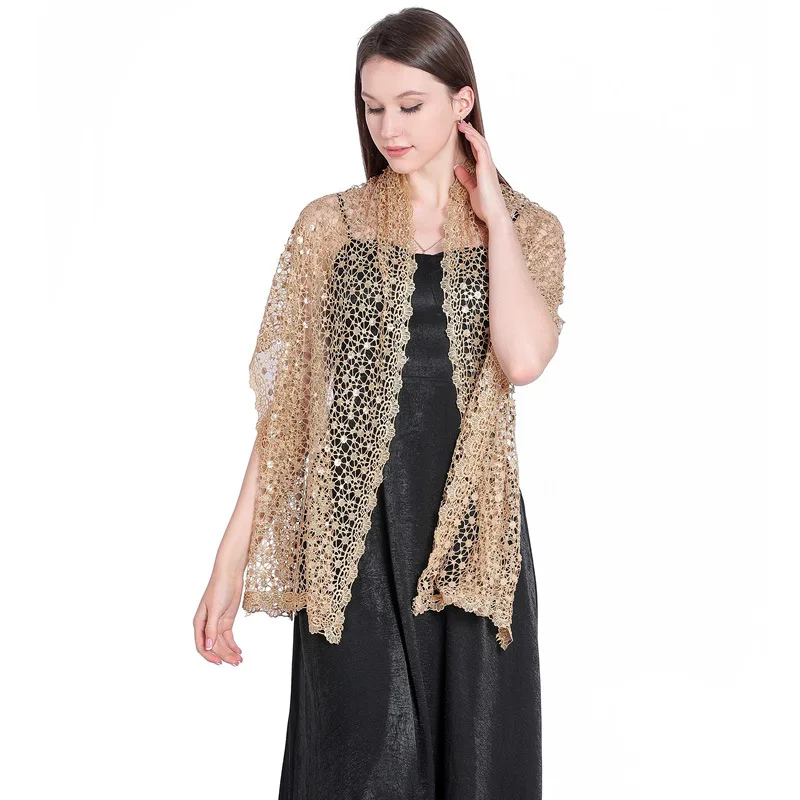 

Gold Lace Shrug Bridal Bolero Long Shawl Womens Ladies Soft Pink Wedding Capes Bride Jacket Wraps Evening Wedding Cover Up