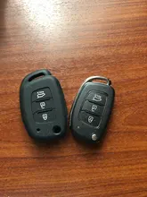 Funda de silicona para llave de coche, funda para Hyundai Tucson Sonata Ix35 Ix25 I20 Creta Santa Fe GLS SPORT Elantra Reina, funda Fob