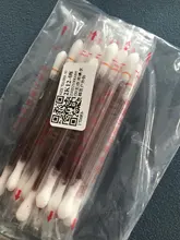 Hisopo desechable de yodo medicinal para limpieza de nariz y orejas, palo de algodón para desinfección doméstica, doble cabezal de emergencia, puntas de madera, 20/200 Uds.