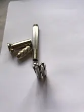 Herramientas de reparación de correas de reloj de taladro giratorio de mano de cuatro cabezas de plata, Kits de bandas de reloj de Metal de acero redondo, accesorios de herramientas de reparación