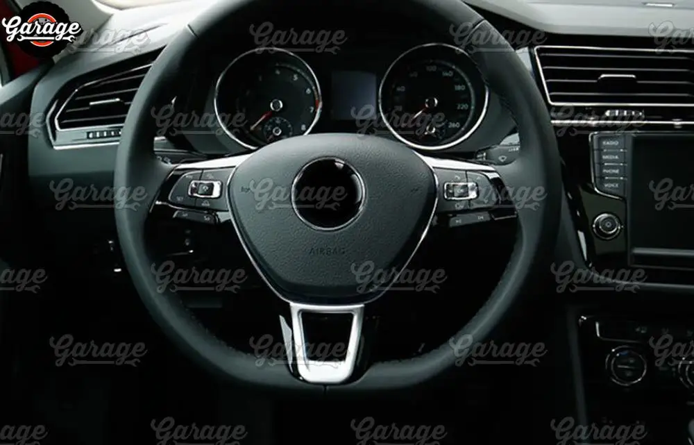 Накладка на руль чехол для Volkswagen Tiguan- ABS пластик литье 1 комплект/1 шт. украшение для автомобиля