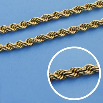 

Lace 18k gold chain salomónico 45cm. Normal 4.5mm. [AA1583]