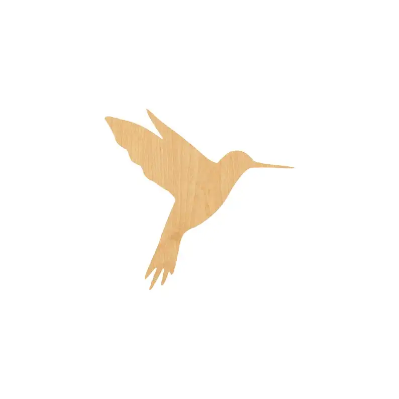 Hummingbird 1 Лазерная резка деревянная форма ремесло поставка-Незавершенный