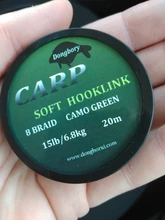 Hair-Rig Hook Link Braid-Line Fishing-Accessories Carp Soft 8-Strand Terminal 20m 25LB/35LB