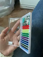 Marca 0,1 C D mezcla individual Pestaña De Colores Natural Color Caramelo Suave falso de extensión de pestañas maquillaje de ojos pestañas falsas coloridas