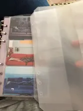 Cuaderno transparente de hojas sueltas de varios tamaños, carpeta de notas, diario, cubierta de núcleo interno, suministros de papelería de oficina, tamaño A7, A6 y A5