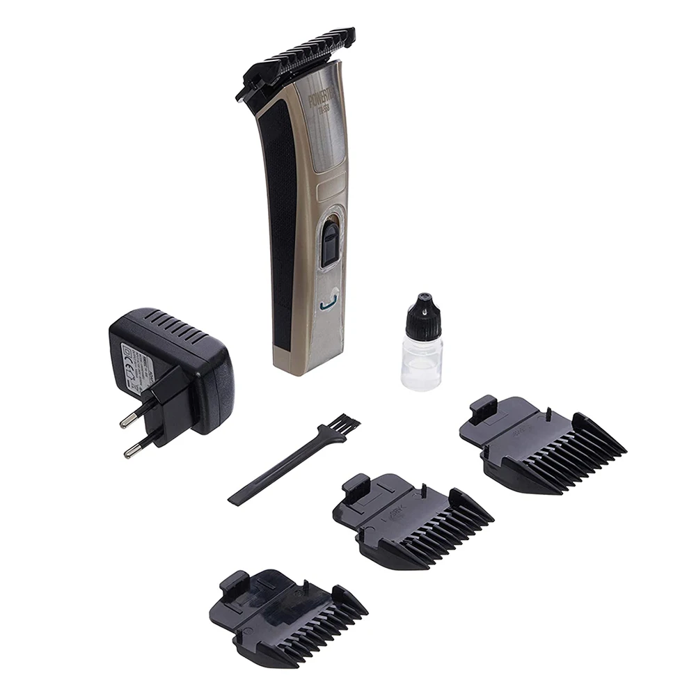 Powertec TR-558 Shaver, Very Comfortable Use, Ergonomic Design, Suitable for Hair and Beard, 120 Minute Use, Fast Charging be hair be color 12 minute chestnut violet краска для волос тон 4 2 средний шатен фиолетовый 100 мл