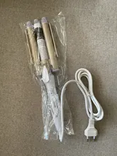 Curling Iron Hair-Tools Barrel-Hair-Styler Ceramic Professional Triple Electric