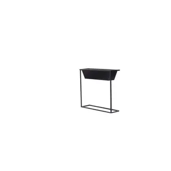 

Planter rectangular leaded galvanized steel-61x18x60 cm-Black