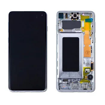 

OEM LCD Screen and Digitizer Assembly Part with Frame for Samsung Galaxy S10 G973