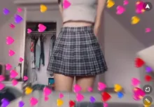 Falda plisada de cintura alta para mujer, faldas a cuadros, estilo Preppy, para baile