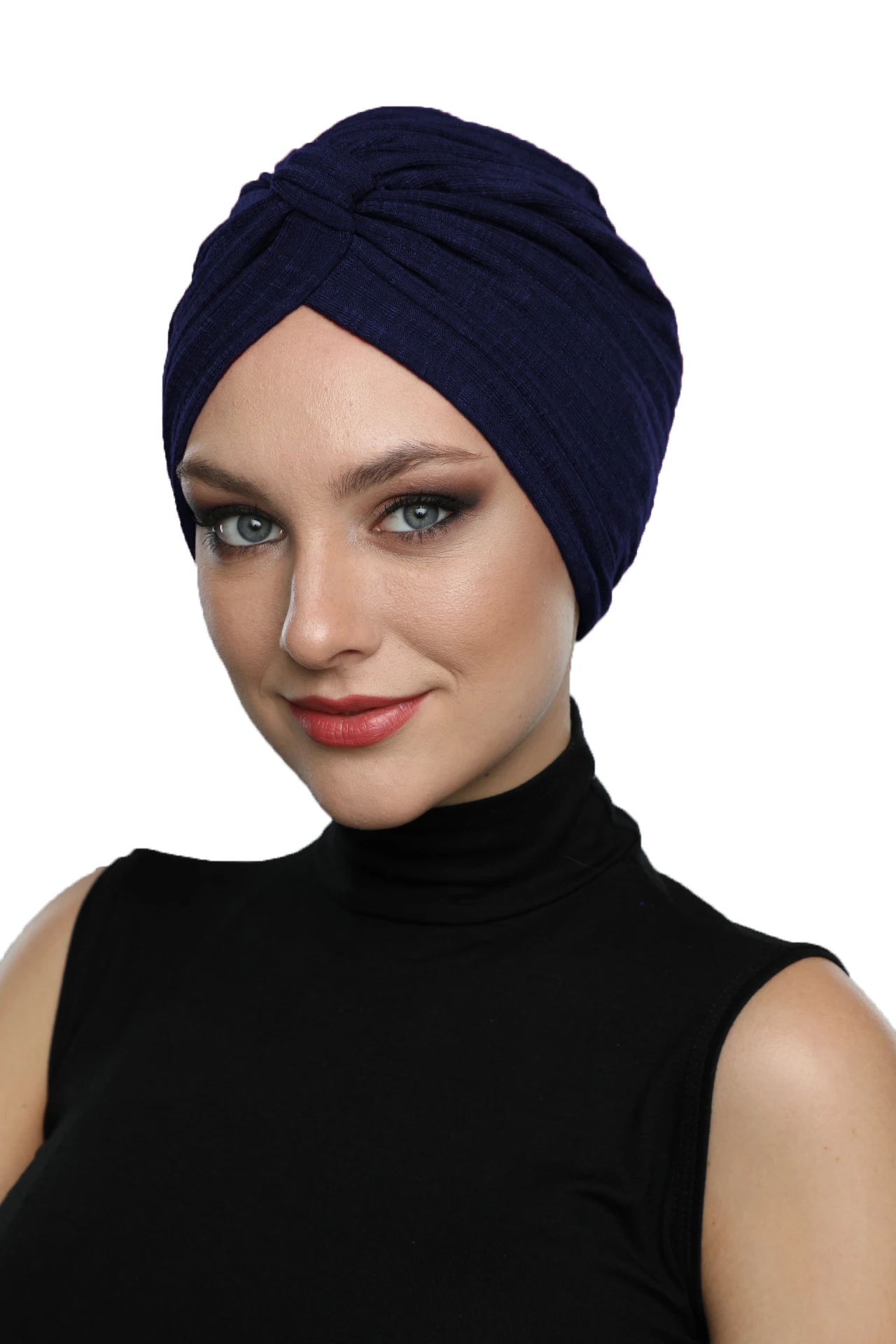 2024 New Fashion Cross Banded Combed Cotton Ready Turban Hijab Bonnet Scarf Cancer Cap Special Women Product Beret Bandana