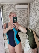 Competition Swimwear Bathing-Suits Patchwork Riseado Racerback Sports Women 