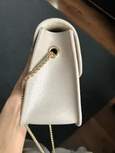 De alta calidad bolsos de cuero genuino de las mujeres cadena de oro bolsa de lujo Cartera de mujer con diseño exclusivo de moda 100% bolso de piel de vacuno