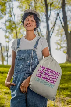 

Angemiel Bag Repetitive I Am İmportant Write Nappy Backpack
