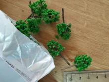 10 unids/pack oscuro modelo verde escala árboles tren Park Ferrocarril tren diseño juego paisaje escena Diorama juguetes 3CM-5CM