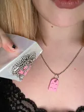 Collar con colgante de corazón de amor para parejas, 2 uds., amigos, hombres, niñas y niños, Lego elementos, regalo de joyería del Día de San Valentín