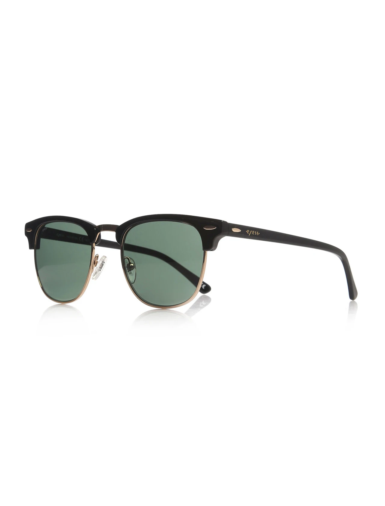

Unisex sunglasses e 1455 y 1237 rt bone black organic square square 51-20-135 exess