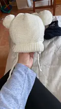 Gorro para bebé de punto con pompón grueso y cálido, gorro para niño y niña, gorrito cálido para la oreja, gorrito para niño, gorros para bebé para recién nacido