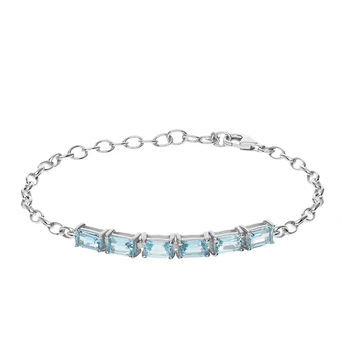 

Silver Bracelet with Topaz sunlight sample 925