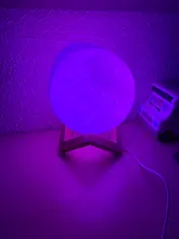 Moon-Lamp Globe Night-Light Bedroom 3d-Print Home-Decor Children Gift Creative Galaxy