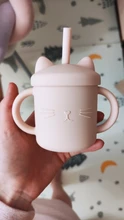 Cup Drinking-Straw-Cup Water-Cup Feeding-Cupbaby Bpa-Free Silicone Cute Cat 10-Color